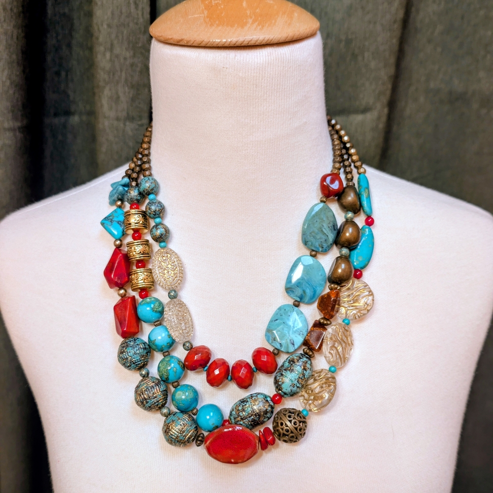 Multicolored Bead Necklace